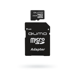 QUMO Micro Secure Digital 16 Gb Class 6 [HC] + adapter