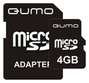 QUMO Micro Secure Digital 04 Gb Class 6 [HC] + adapter