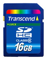 Transcend Secure Digital 16Gb Class 6 [SDHC]
