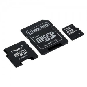 Kingston Micro Secure Digital 08 Gb Class 4 + 2 adapters [miniSD, SD]