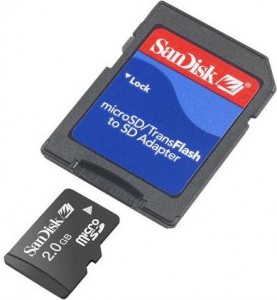 Sandisk Micro Secure Digital 02 Gb Class 2 + adapter