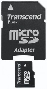 Transcend Micro Secure Digital 08 Gb Class 4 + adapter